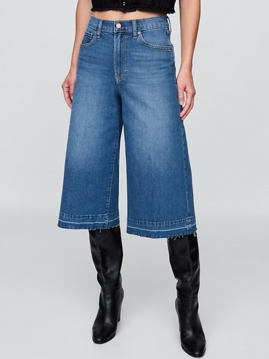 GAP Denim - Women's GAP High Rise Denim Culotte Jeans